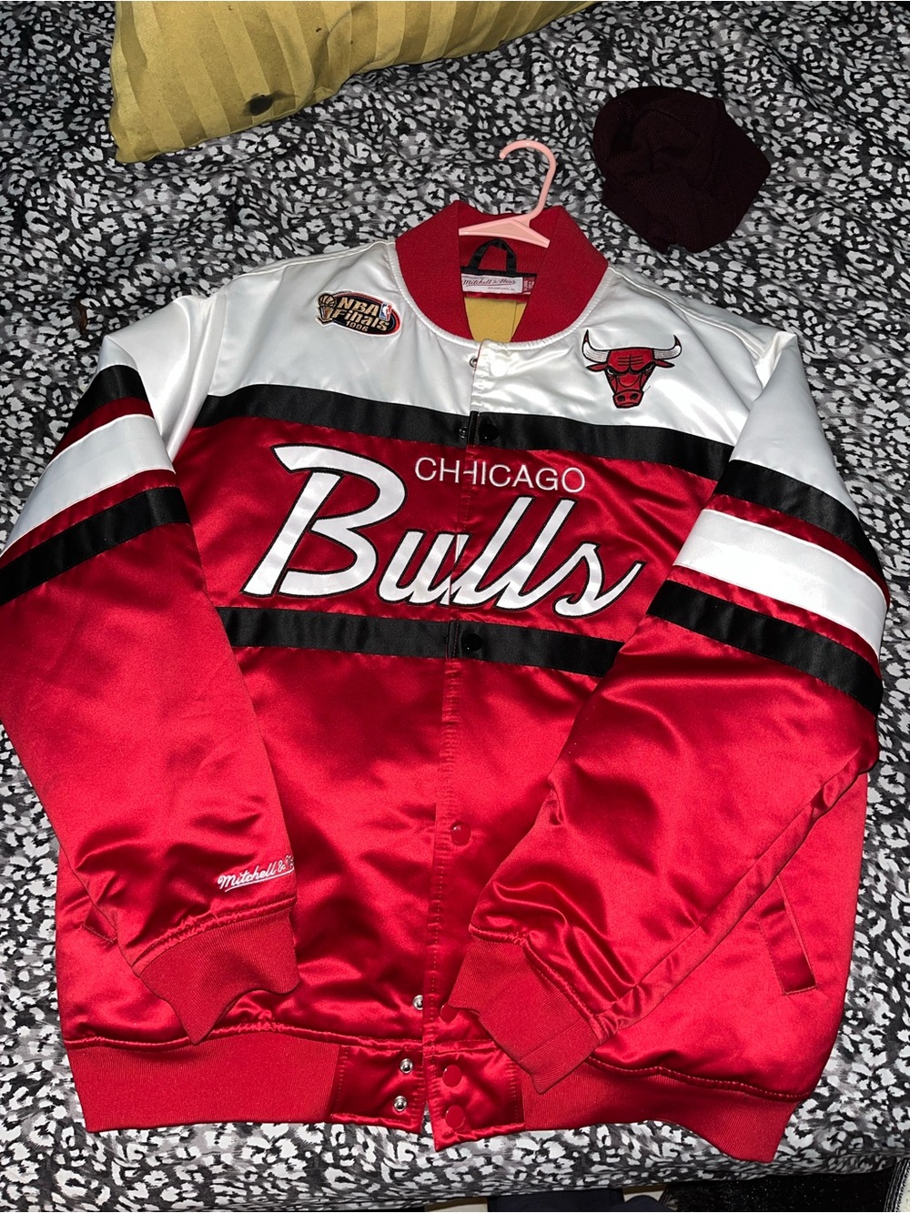 Mitchell & Ness Red Hardwood Classics NBA Jacket